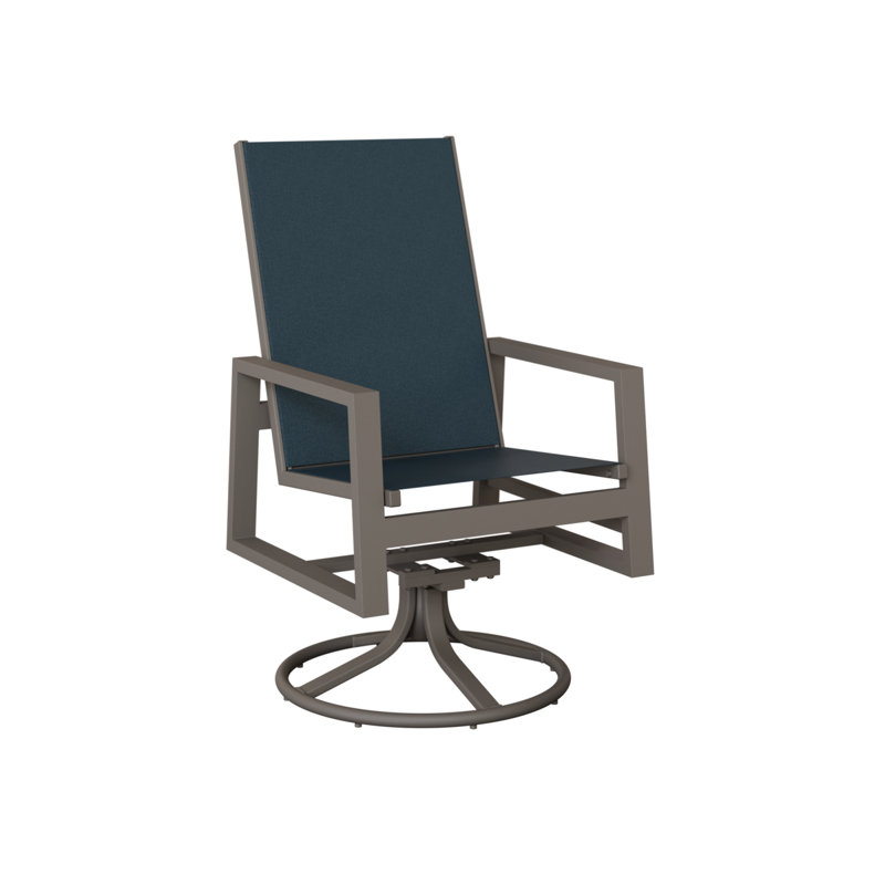 Chaise de salle à manger pivotante Ohlson Graphite, Marine, Aluminium graphite