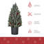 Arbre de Noël artificiel effilé 18 g / 18 po H 18,5 po