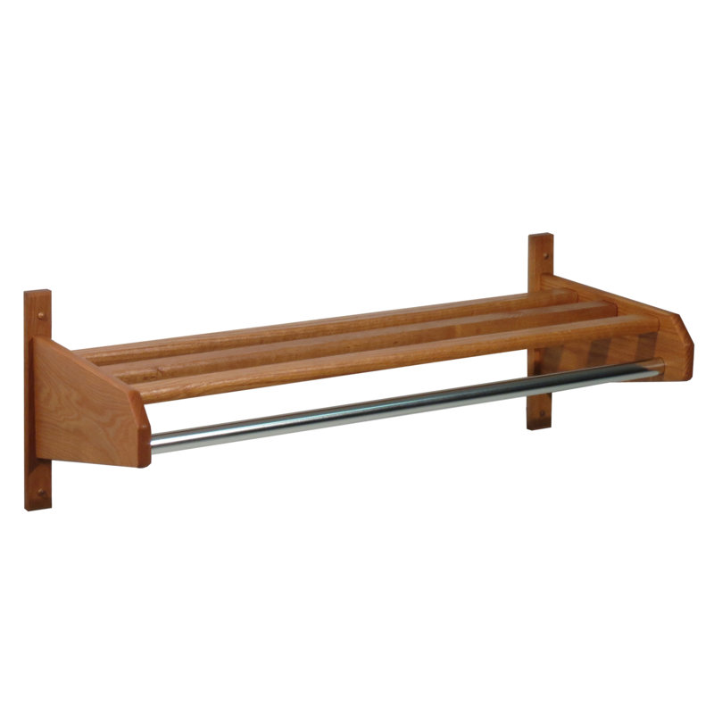 Porte-manteau mural Geno, Chêne moyen, H 11,5 po x l 37,75 po x P 15,5 po