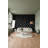 Leather Texture Wallpaper Button Accents Black Wall Mural