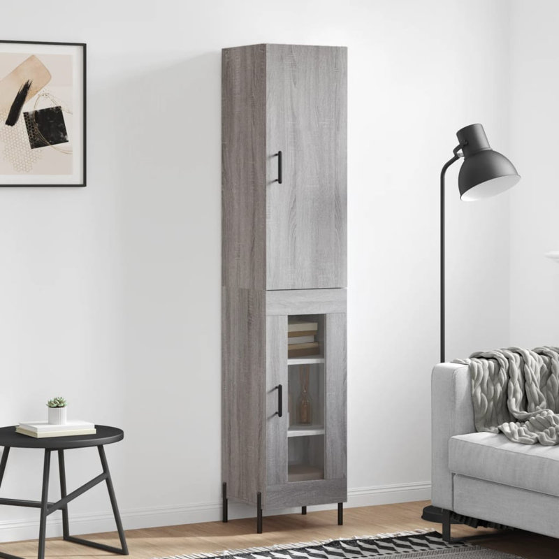 34.5cm Sideboard, Grey Sonoma