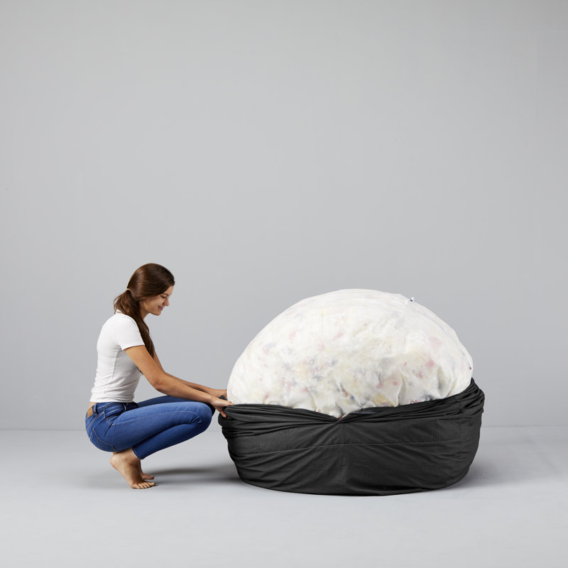 Polyester Bean Bag Cover, Black Polyester