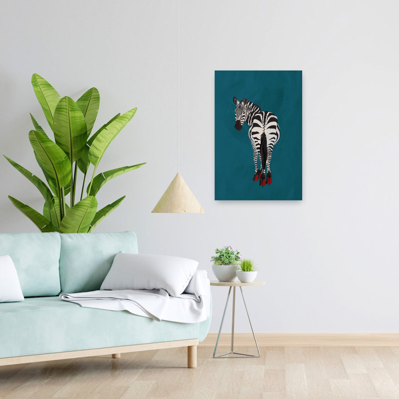 Art contemporain, art zébré contemporain, H 24 po x l 16 po