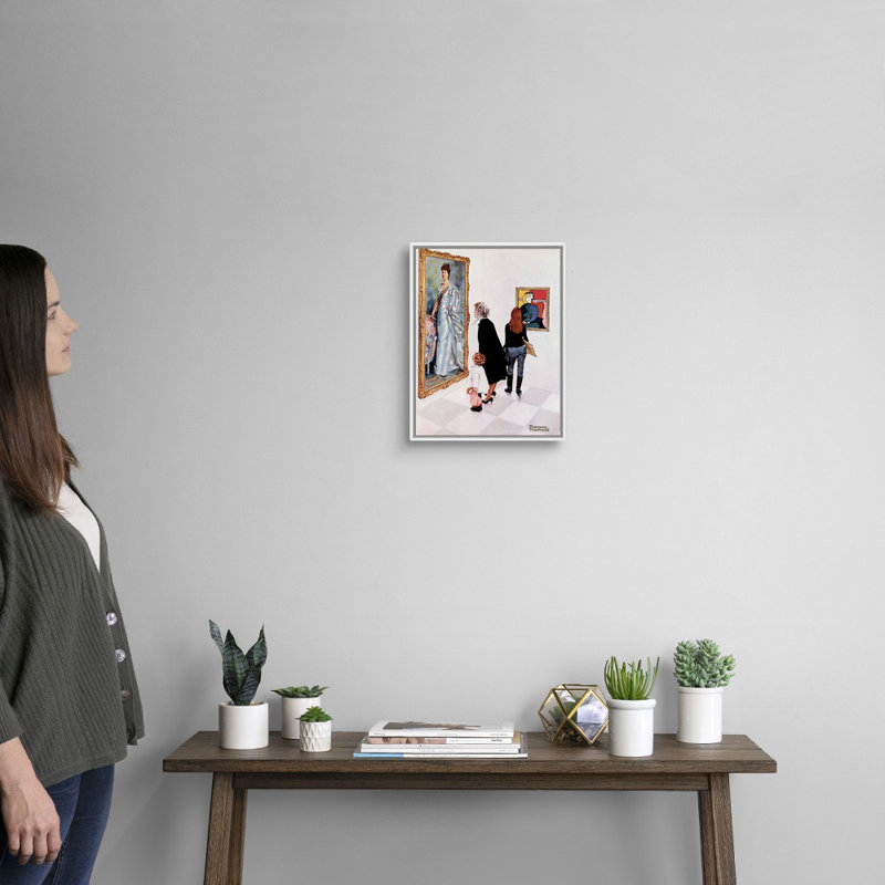 Picasso Vs. Art mural Sargent, Cadre flottant blanc, H 16 po x l 13 po x P 1,75 po