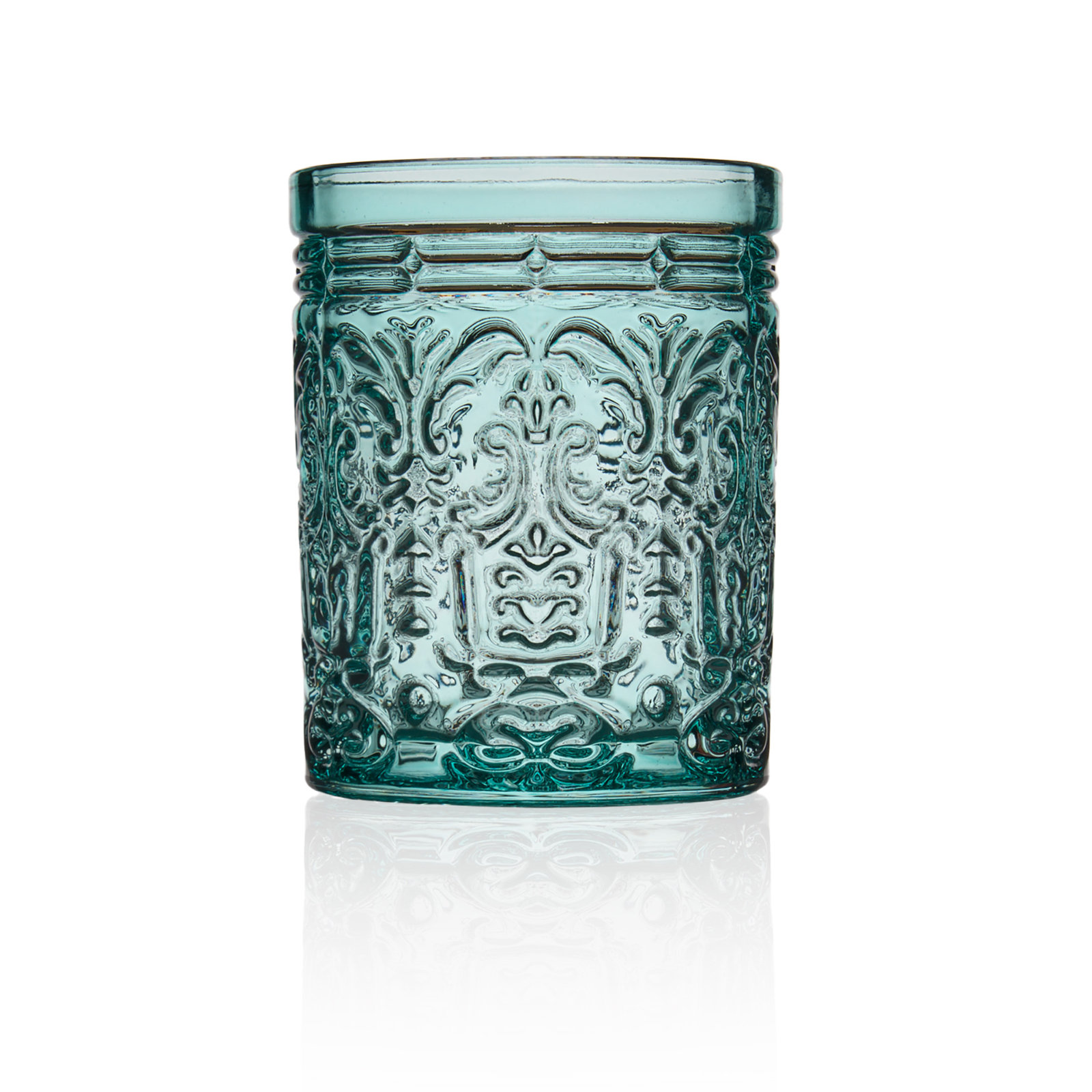 Jax Crystal Drinking Glass, Seafoam