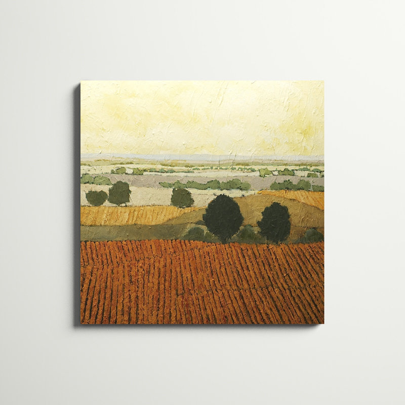 «After Harvest», peinture sur toile, H 36 po x l 36 po