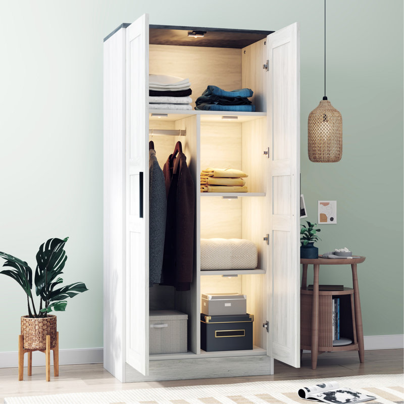 Armoire Shevella, Gris blanc