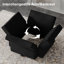 Fauteuil simple rembourré en velours avec rangement Nakash-1772673773