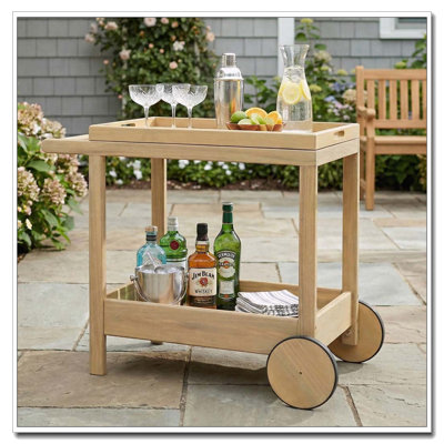 Outdood Rolling Bar Cart