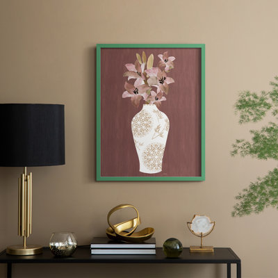 Romantic Florals II Framed Print - Solid Wood