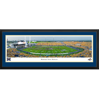 Montana State Bobcats Football - tapis double, cadre de luxe