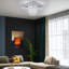 Lustre carré à 1 lumière DEL avec accents Crytal Daevaughn-1002479054