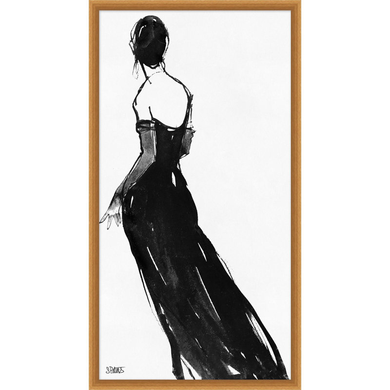 «Black Dress», reproduction encadrée sur verre