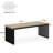78.74 Inches Double Computer Desk For 2 Person – Extra Long Industrial Workstation With Heavy Duty Metal Frame (Not Including Chair)-1005893500