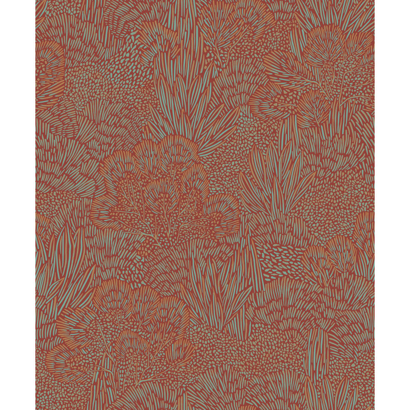Einhorn Floral Roll, Red/Blue