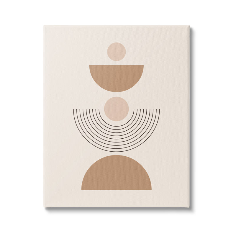 Formes arquées modernes sur bois, impression, H 48 po x l 36 po x P 1,5 po