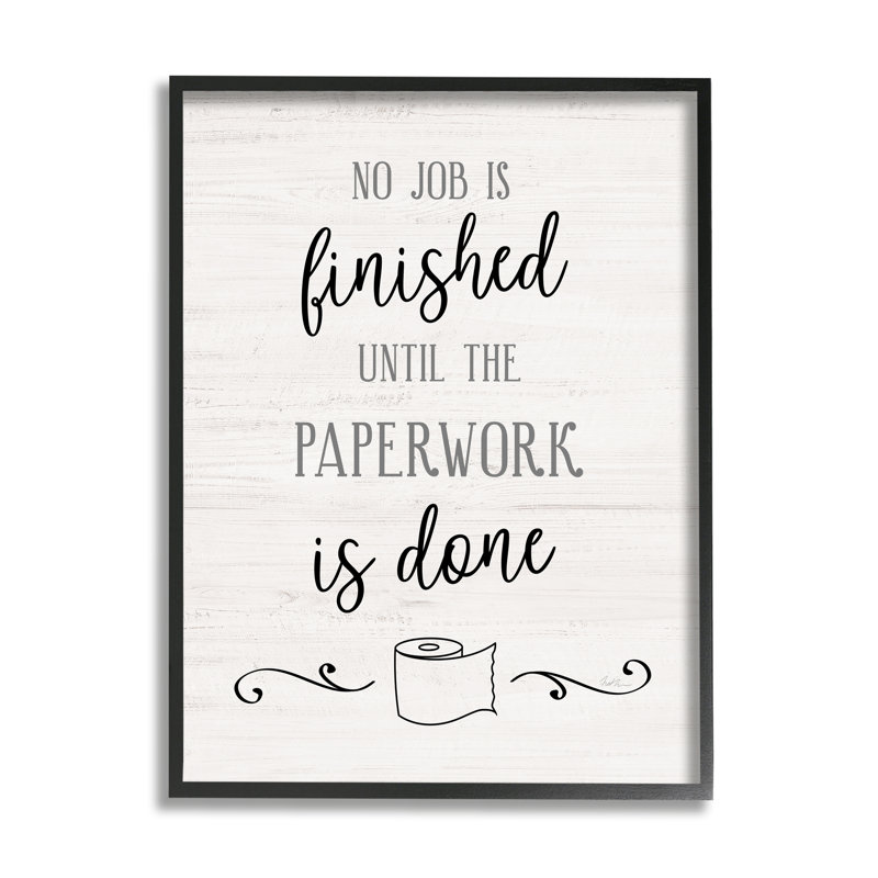 Papier hygiénique No Natal, H 14 po x l 11 po, Giclée encadrée noir minuit