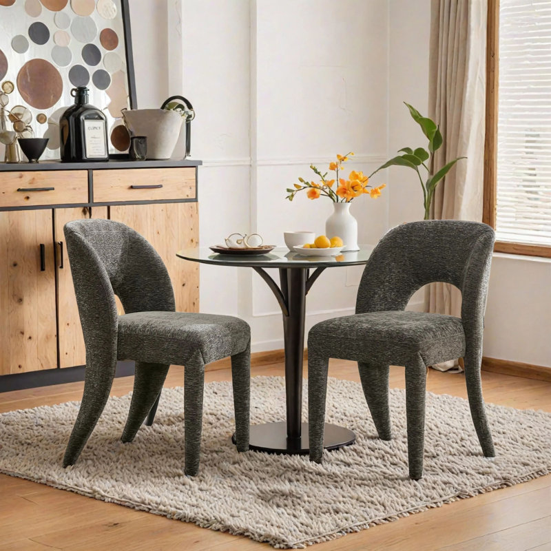 Chaises de salle à manger, Gris, Gris