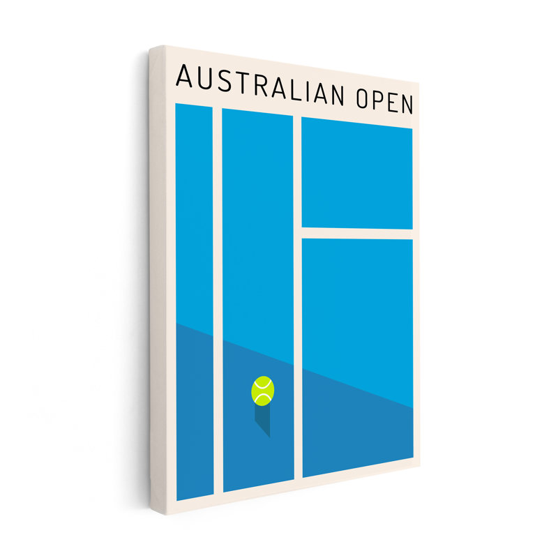 Tennis Open d'Australie, Unframed, Canvas, 24"H x 32"W