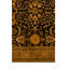 Tapis noir / brun en laine noué à la main de conception unique 6 pi 1 po x 8 pi 11 po