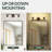 3 - Light Vanity Light Clear Glass Diamond Shade, Oil Rubbed Bronze-1142547436-1142547432-1142547434