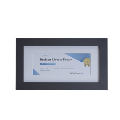 Melannco Business License Frame