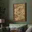 Art mural vintage rétro encadré pour chambre à coucher - 26 po x 36 po brun-265374818