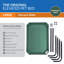 Mckittrick Brunswickchrome Green and Crystal 1-Light 5.5 in. Indoor/Outdoor Mid-Size Raised Camp Bed-515198000-515198005