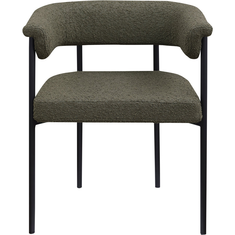 Chaise de salle à manger Malin, Tissu olive olive