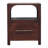 Solid Wood Arched Edge 1 Drawer Bedside