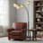 84-inch tall floor lamp with black finish, featuring 4 arched lamp arms in crystal chandelier style