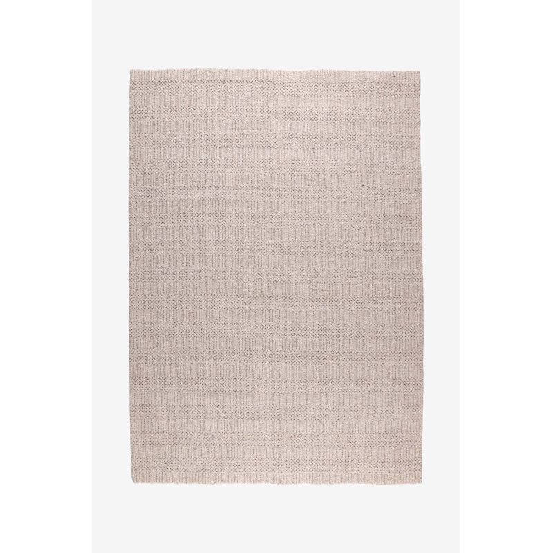 Branigans Solid Colour Wool Hand Woven Area Rug, Rectangle 200 x 290cm