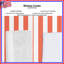 Red White Stripes Window Curtains, Stripes Sheer & Blockout Curtains - 1 Panel-1418813774-1418813777