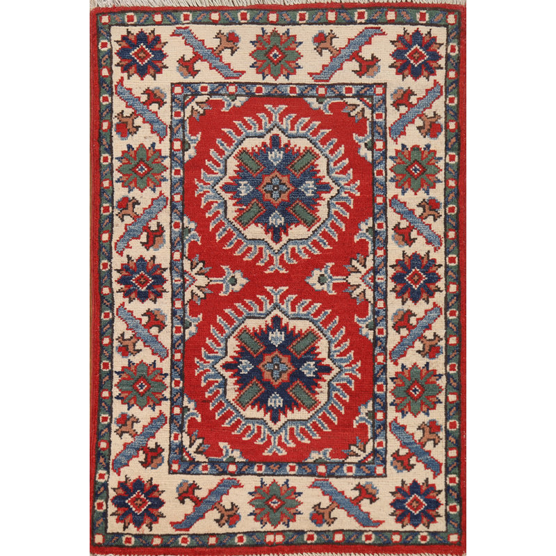 Tapis décoratif géométrique Kazak