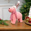 Figurine de Noël renne scintillant avec chapeau et écharpe d'hiver - 9 po