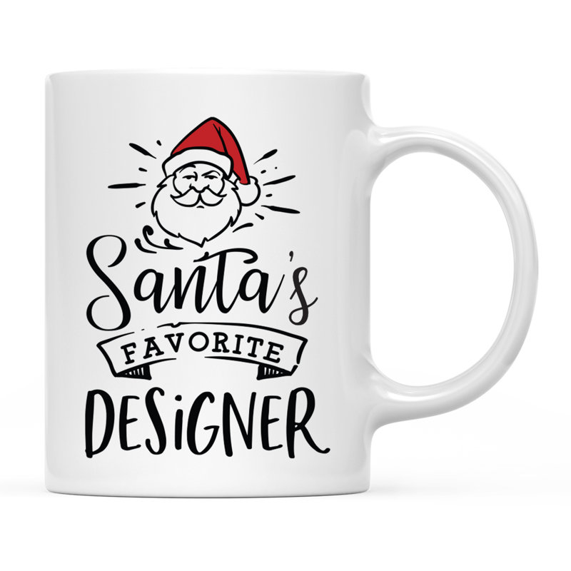 Grande tasse à café Tuileries, « Santa's Favorite Designer »