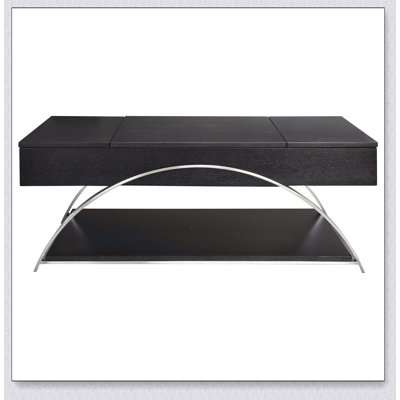 Modern Living Room Furniture 1pc Lift Top Coffee Table with Display Shelf Espresso -  Orren Ellis, 12224F9622474B71A79D1F21DB785221