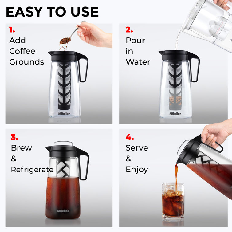 Mueller Quick Brew for Cold Brew, Furniture & Home Living, Kitchenware &  Tableware, Coffee & Tea Tableware on Carousell
