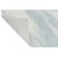 Hand Knotted Abstract Area Rug in White/Turquoise-944773105