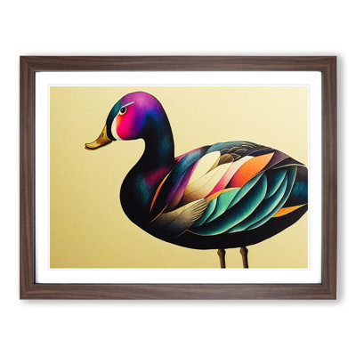 Duck Watercolour - Single Picture Frame Painting
