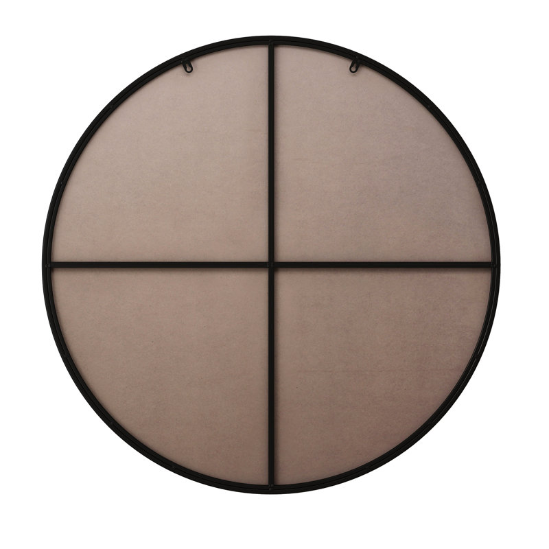 Miroir noir de 36 po avec cadre en métal pour la décoration intérieure - salle de bain, chambre à coucher, salon, procédé de fabrication supérieur, brouillard, corrosion, décoration avancée