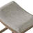 ROME + OAK Parker Backless Counter Stool, Walnut with Grey Upholstery-1964360067