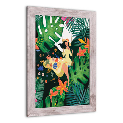«Jungle Girl», reproduction encadrée