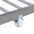 METAL BUNK BED WITH TRUNDLE  SILVER