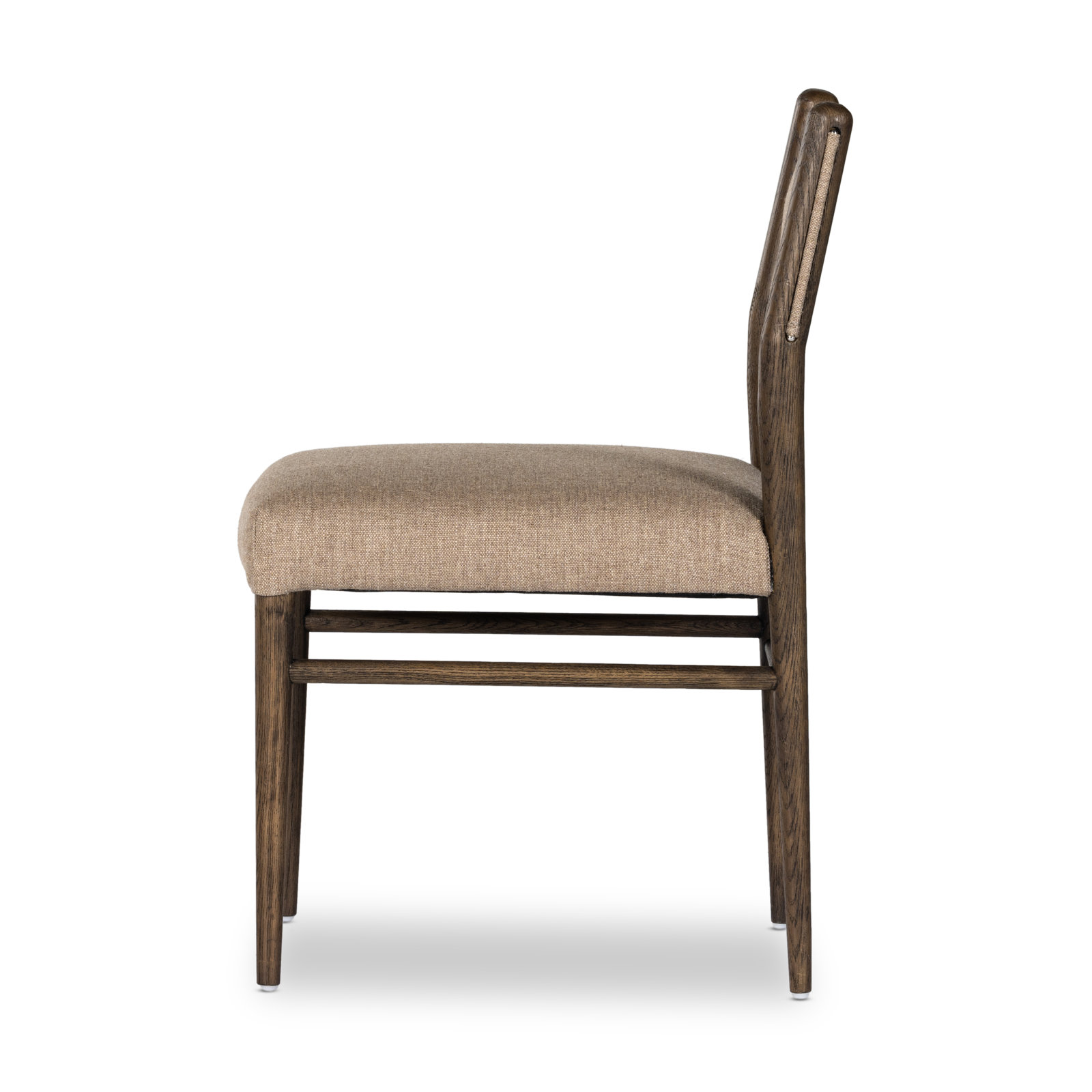 Violeta Oak Dining Chair, Alcala Fawn Polyester Blend