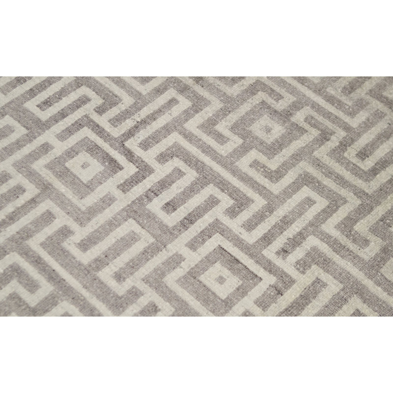 Neo Villa Geometric Area Rug in Ivory, Rectangle 9'1" x 12'1"