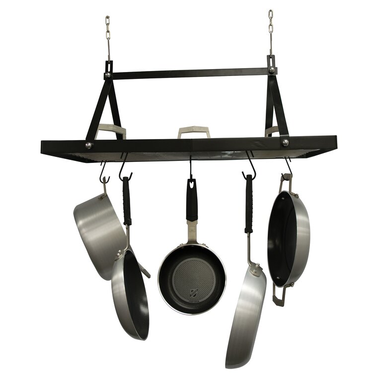 Kinetic Metal Oval Hanging Pot Rack & Reviews