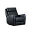 Fauteuil coulissant et pivotant en cuir Brago-114766501