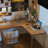 Brown+Clear Rectangular Solid Wood+Acrylic desk-1150473183-1150473182