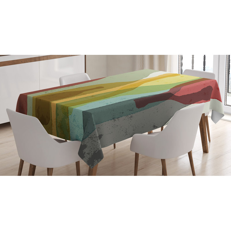 Abstract Tablecloth, 84" L x 60" W